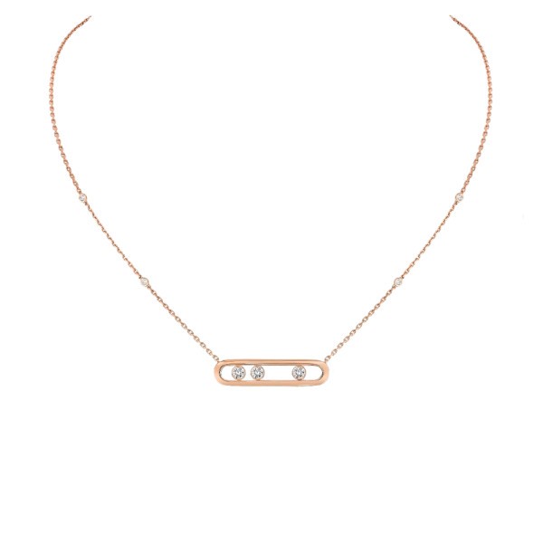Collier Messika Move en or rose et diamants