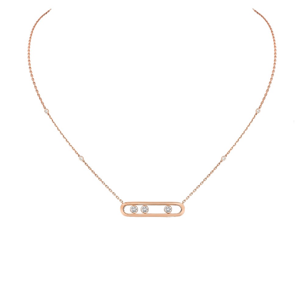 Collier Messika Move en or rose et diamants