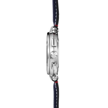 Herbelin Newport Chrono quartz blue dial fabric strap 40,5 mm