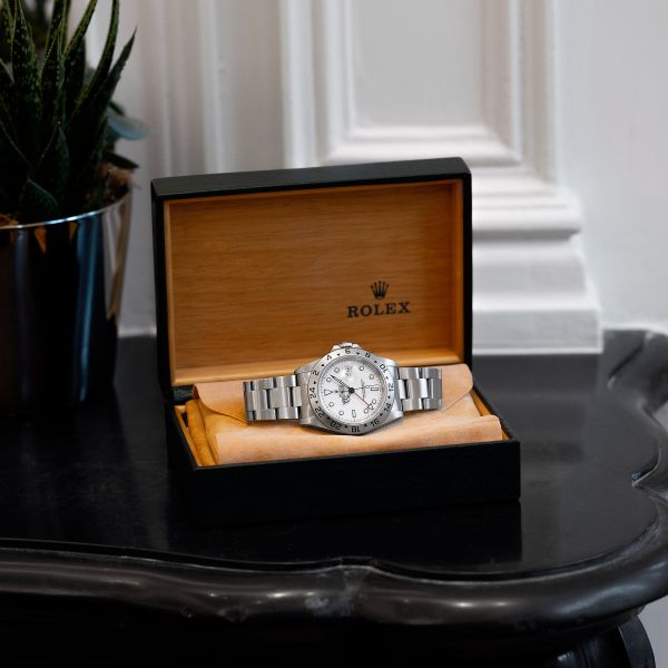 Montre Rolex Explorer II Polar "Swiss Only" 16570 automatique 40 mm Full Set 1998
