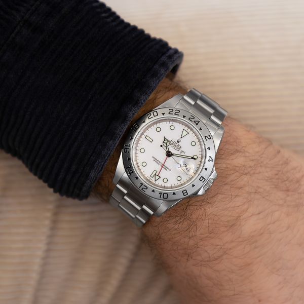 Montre Rolex Explorer II Polar "Swiss Only" 16570 automatique 40 mm Full Set 1998