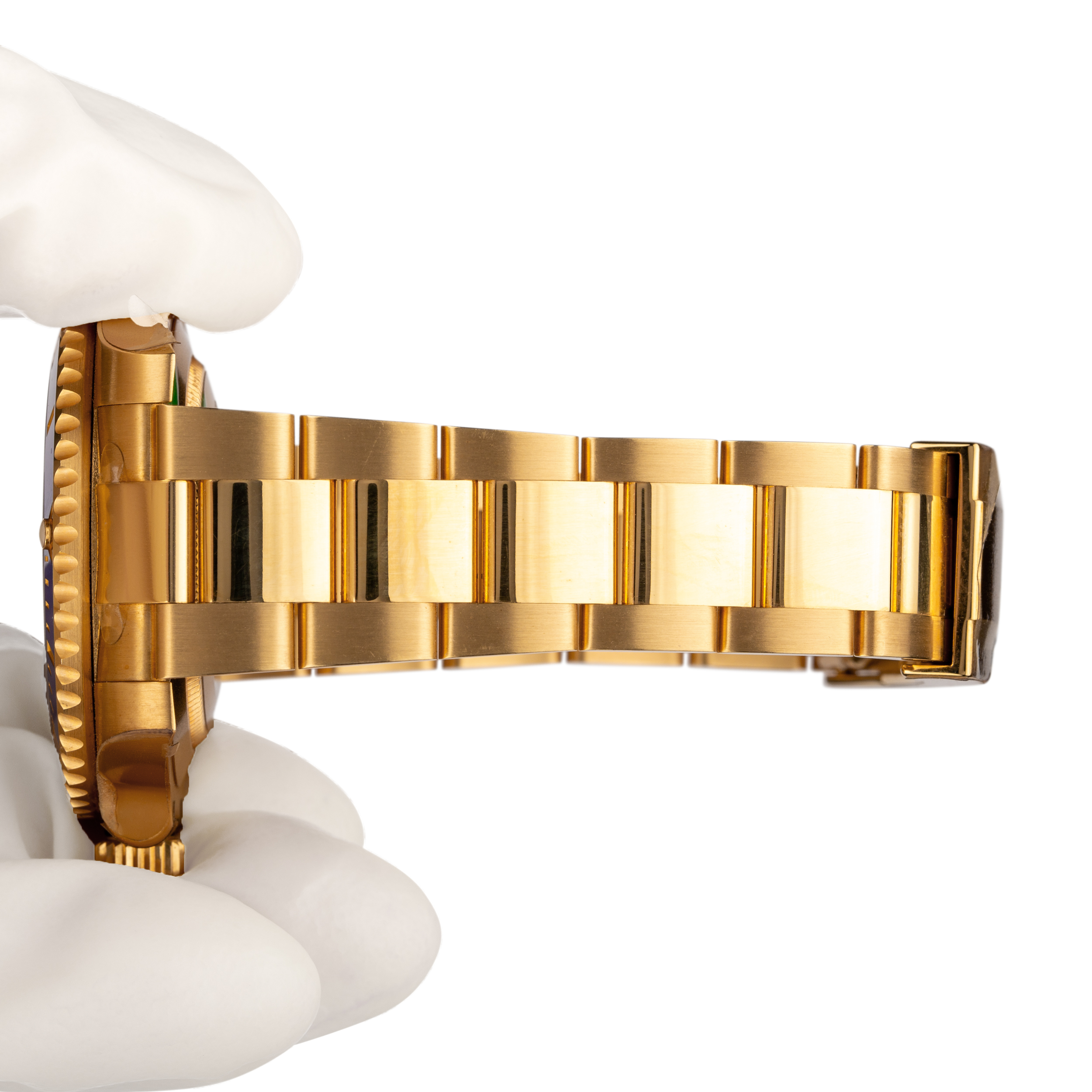 Rolex Submariner Date 18k yellow gold 116618LB automatic 40 mm stickered