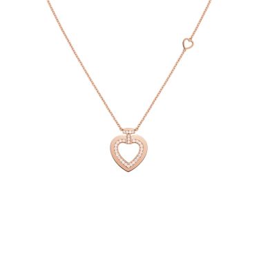 Collier Fred Pretty Woman Sunlight Message Moyen Modèle en or rose et diamants