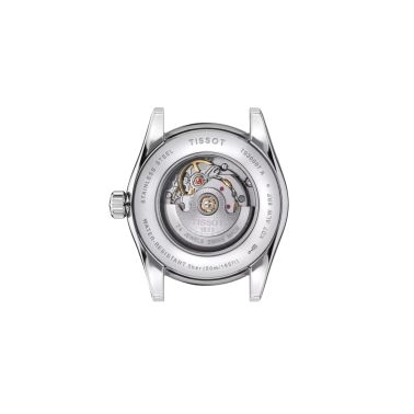 Montre Tissot T-My Lady Or Rose automatique index diamants cadran crème bracelet acier 29 mm T930.007.41.266.00