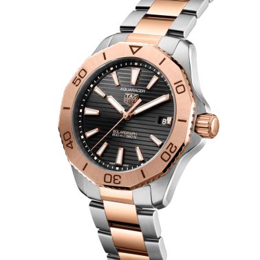 TAG Heuer Aquaracer Professional 200 Solargraph rose gold plated steel 40 mm WBP1121.BB0003