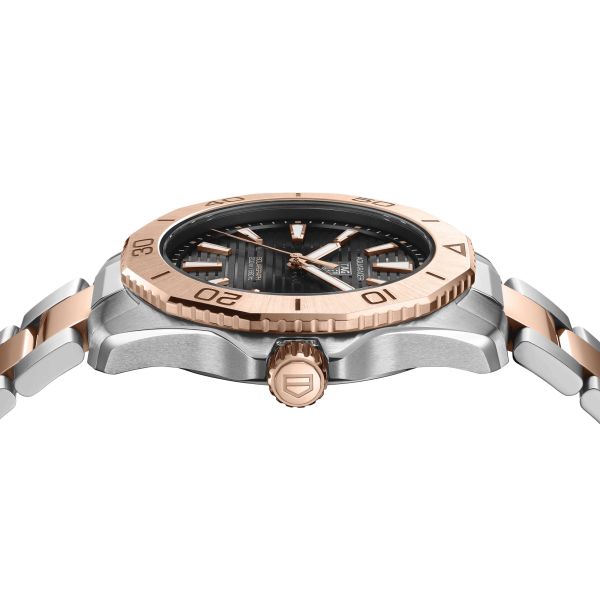 TAG Heuer Aquaracer Professional 200 Solargraph rose gold plated steel 40 mm WBP1121.BB0003