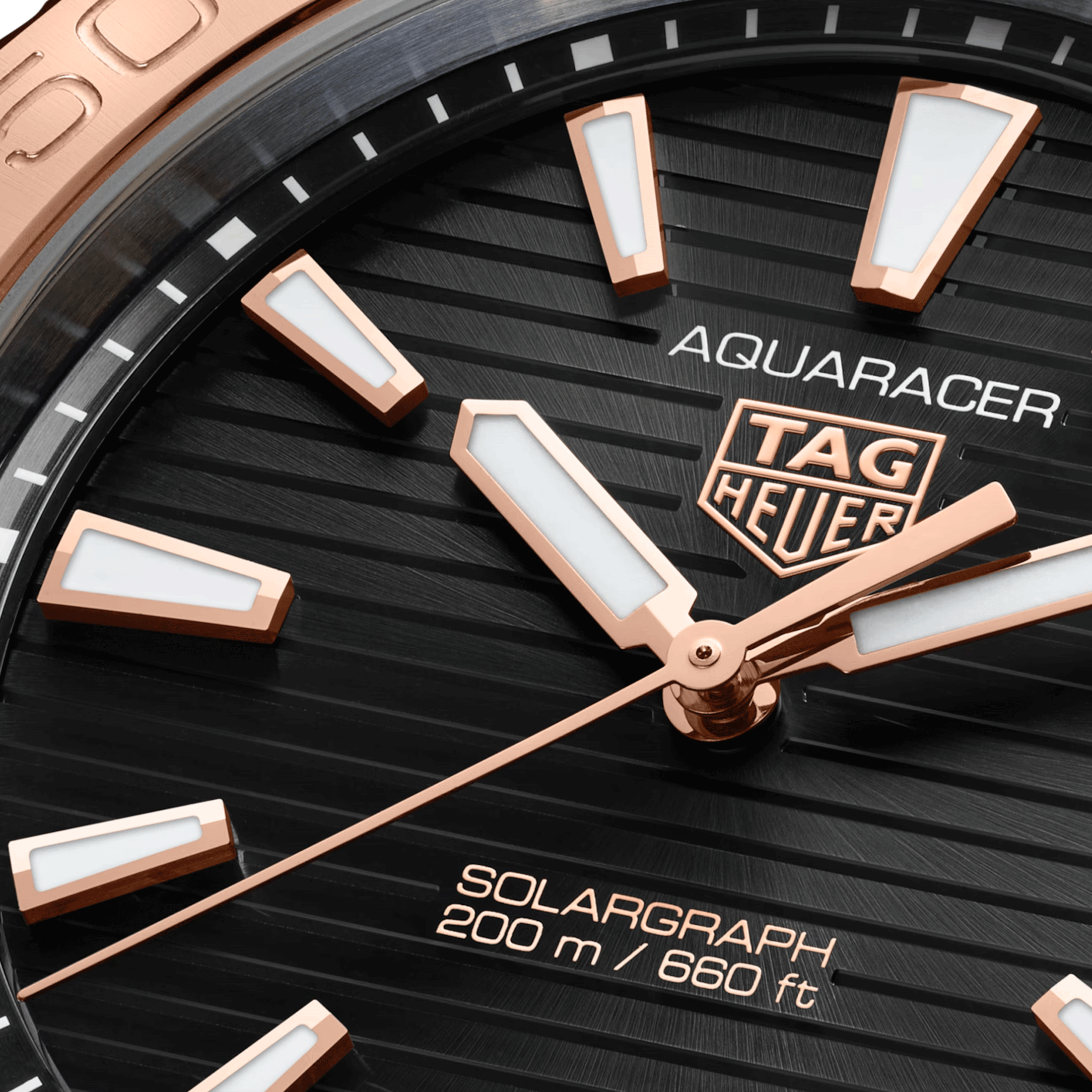 TAG Heuer Aquaracer Professional 200 Solargraph rose gold plated steel 40 mm WBP1121.BB0003