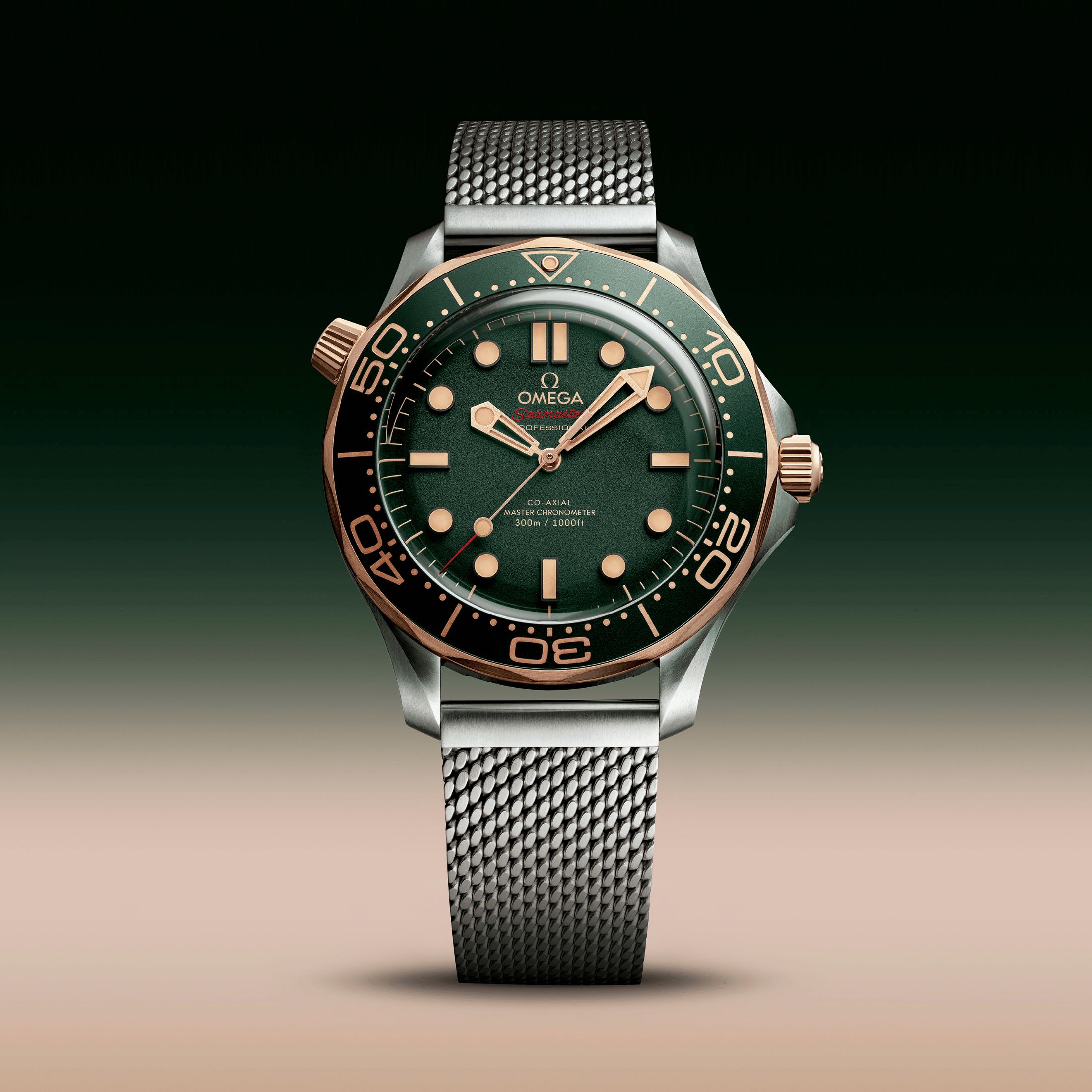 green dial omega watch