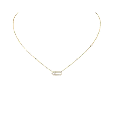 Collier Messika Move Uno en or jaune et diamants