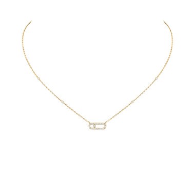 Collier Messika Move Uno en or jaune et diamants