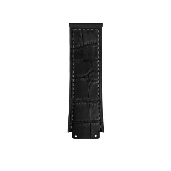Bracelet Hublot cuir alligator et caoutchouc noir 45 mm LR521.100.80.0000.0000.0000