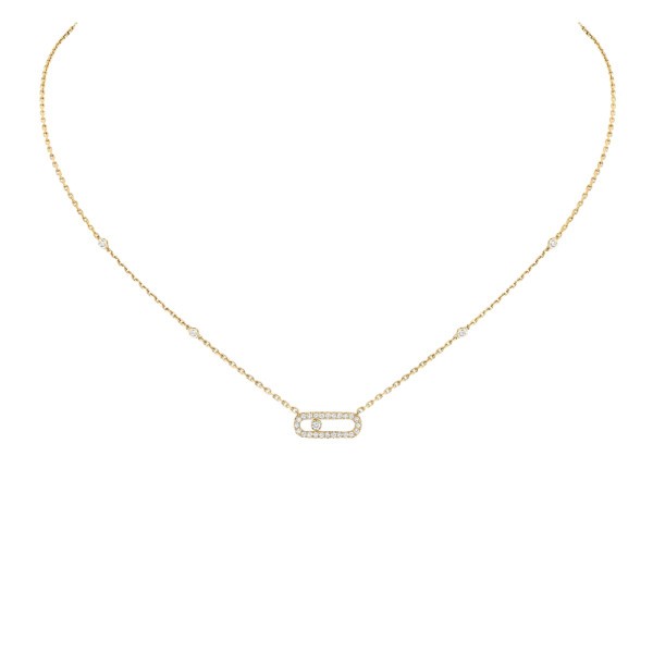 Collier Messika Move Uno en or jaune et diamants