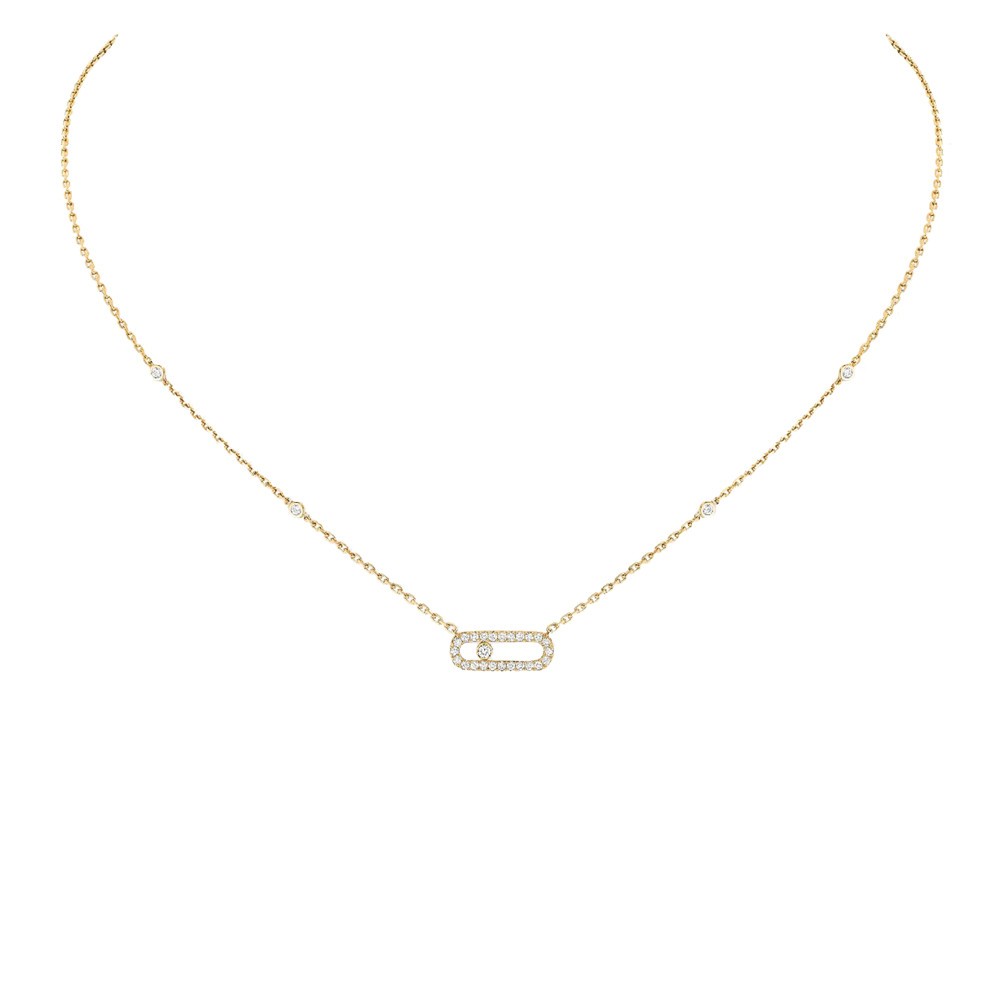 Collier Messika Move Uno en or jaune et diamants