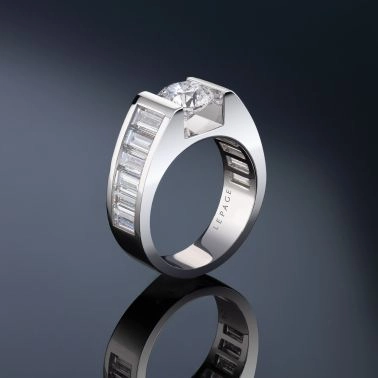 Lepage L'Audacieuse ring in white gold and diamonds