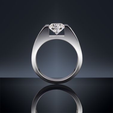 Bague Lepage L'Audacieuse en or blanc et diamants