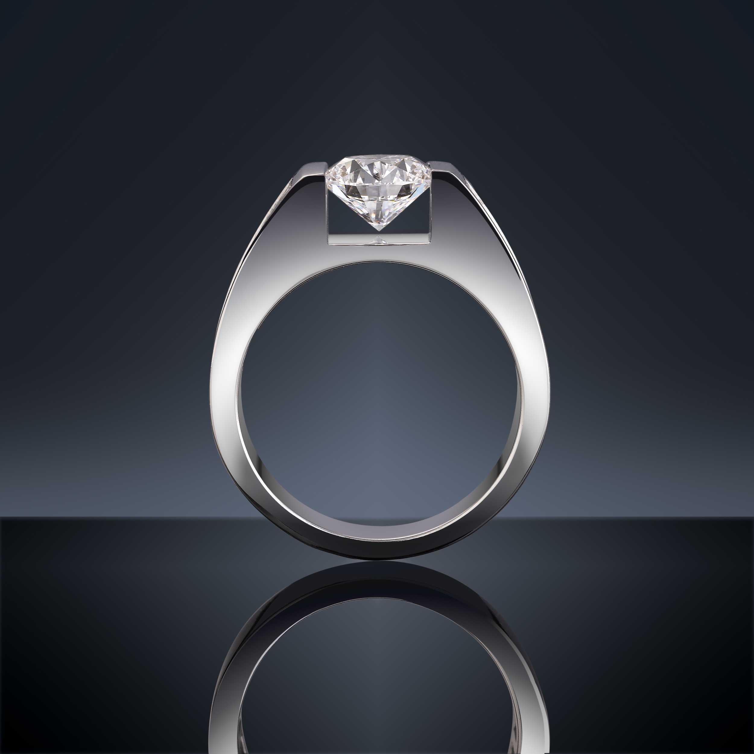 Bague Lepage L'Audacieuse en or blanc et diamants