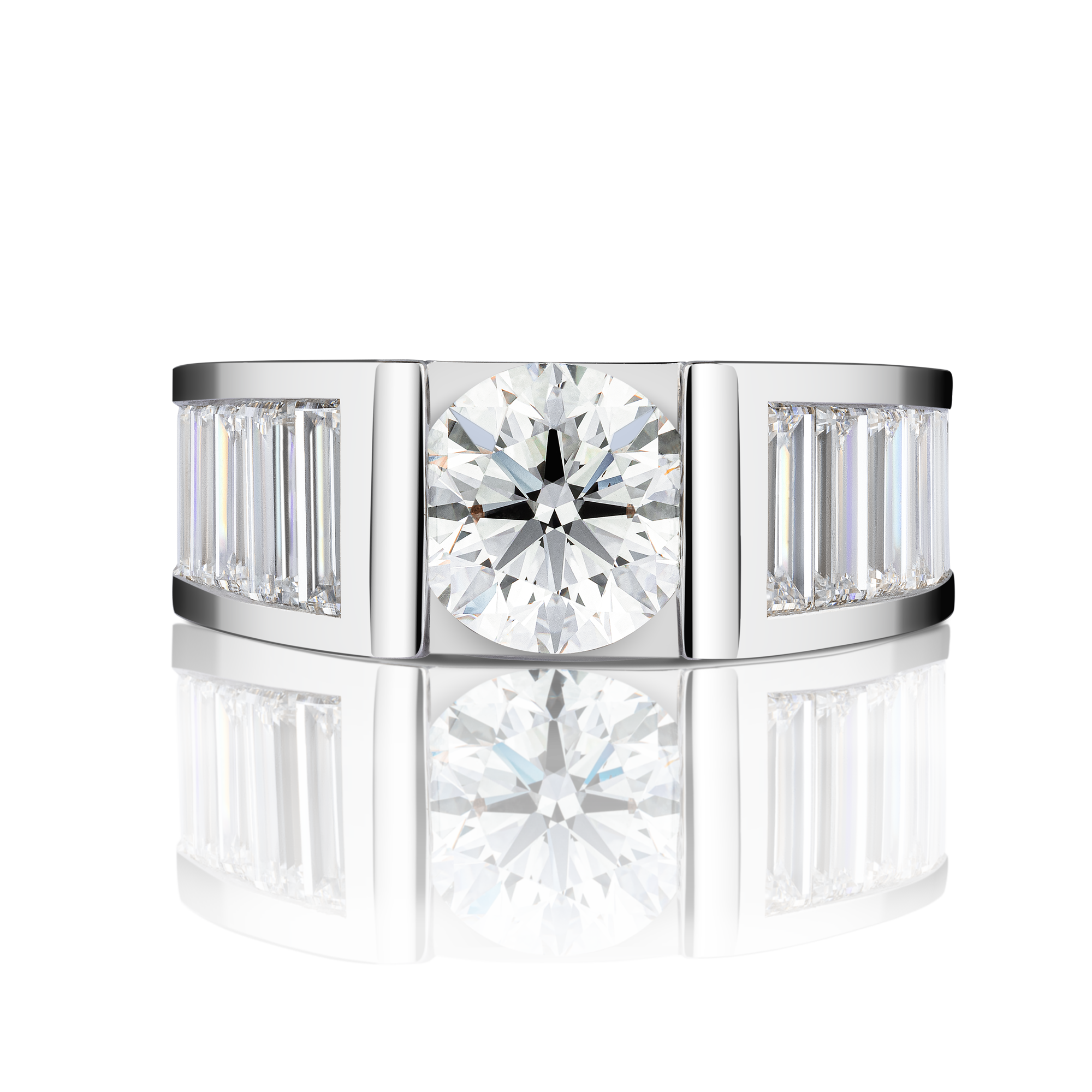 Bague Lepage L'Audacieuse en or blanc et diamants