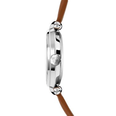 Montre Herbelin Newport automatique cadran nacre bracelet cuir 35 mm
