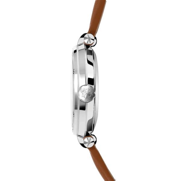 Montre Herbelin Newport automatique cadran nacre bracelet cuir 35 mm