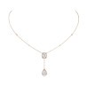 Collier Messika My Twin Cravate en or rose et diamants 0,40 carat