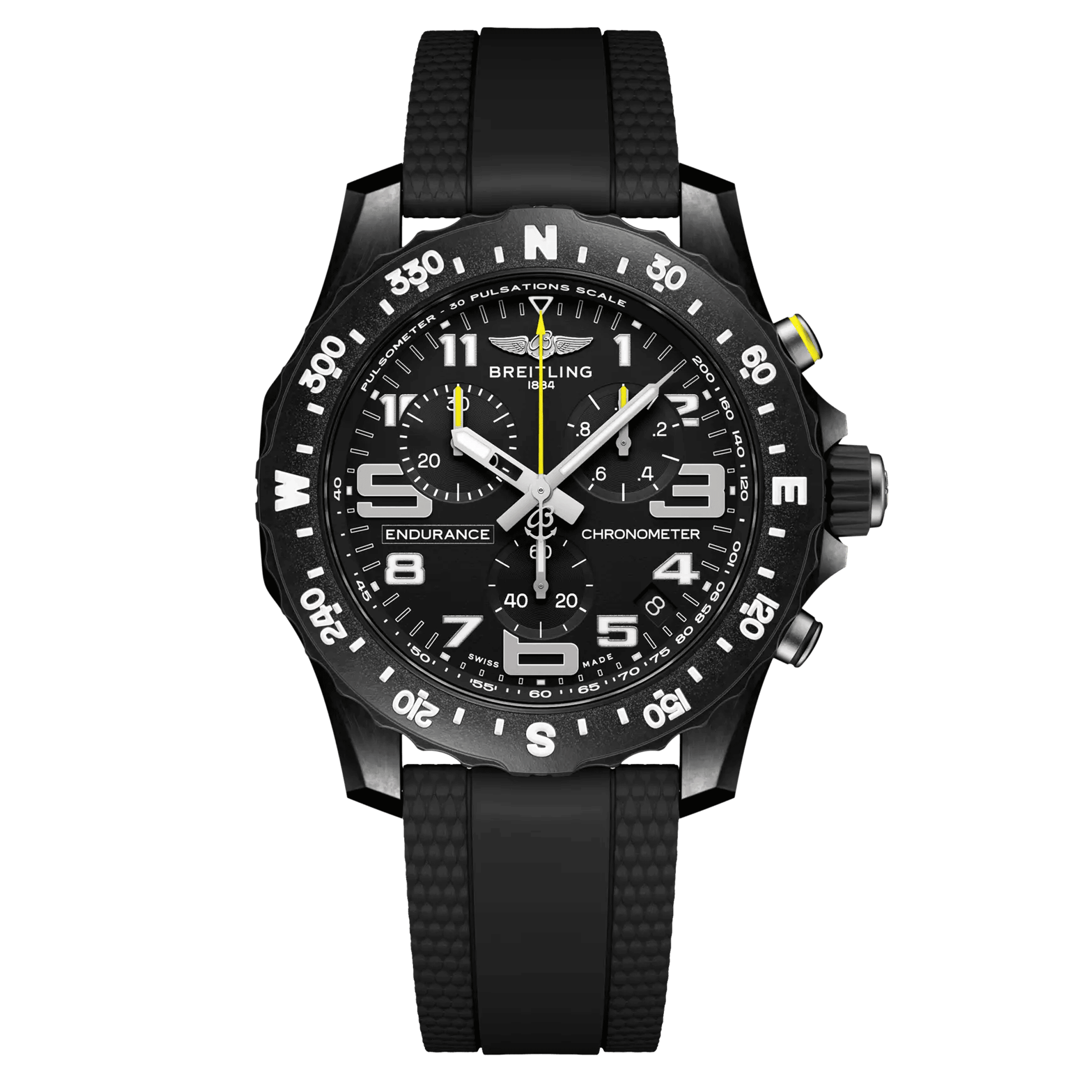 Montre Breitling Professional Endurance Pro quartz cadran noir bracelet caoutchouc noir 44 mm X82310E51B1S2