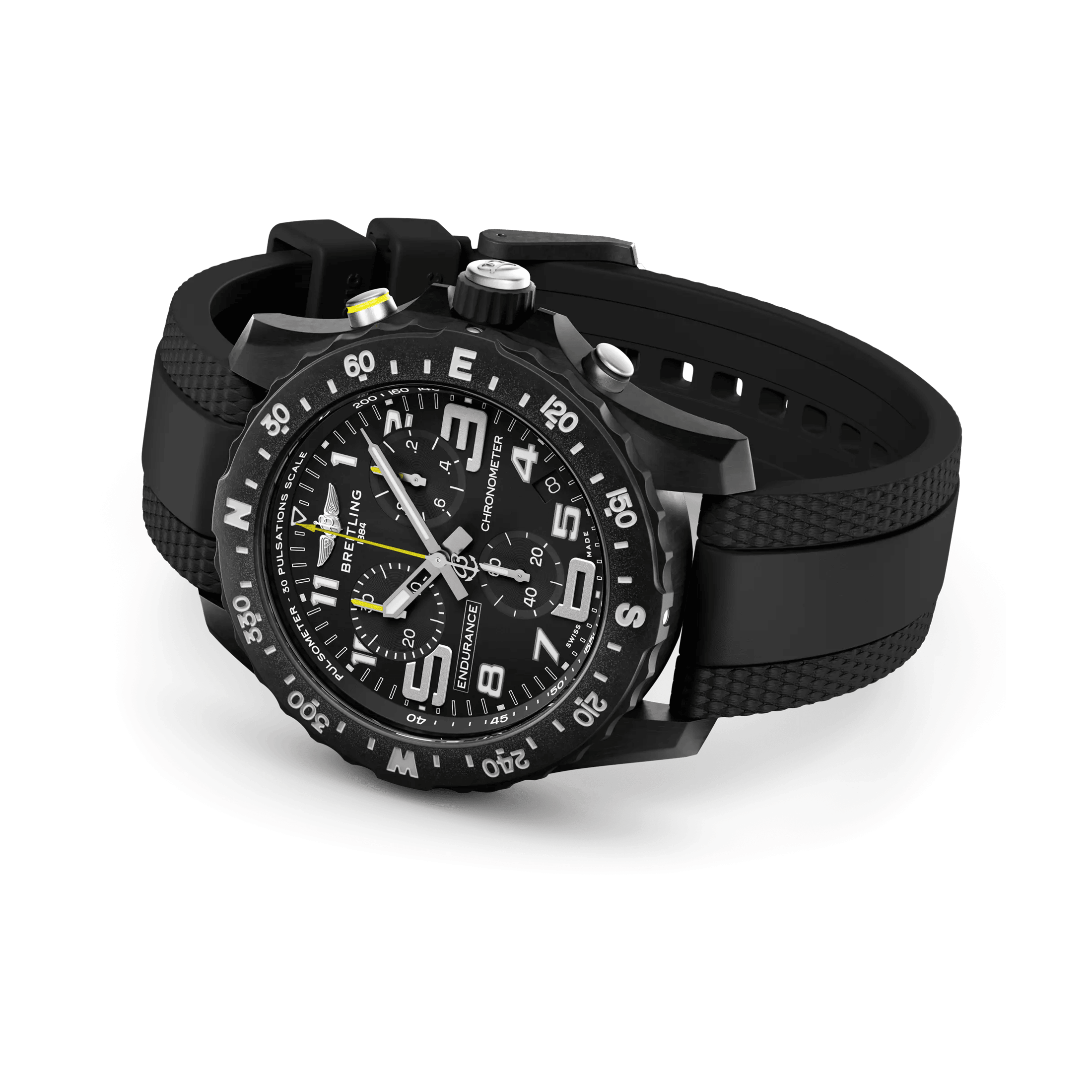Montre Breitling Professional Endurance Pro quartz cadran noir bracelet caoutchouc noir 44 mm X82310E51B1S2