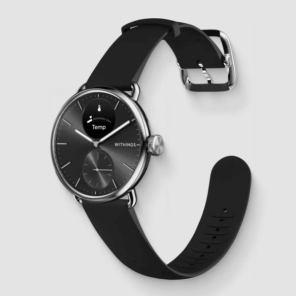 Cinturino Sportivo In Acciaio Inox 18 Mm Compatibile Con Withings ScanWatch 38 Mm, Steel HR 36 Mm, Move 38 Mm - Bracciale Di Ricambio Con Fibbia, Regolabile, Include 2 Cinturini E Utensile - 4