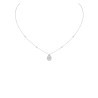 Collier Messika Joy en or blanc et diamant poire 0,40 carat
