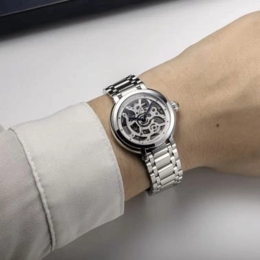 Montre Herbelin Galet Automatique Squelette bracelet acier 33,5 mm