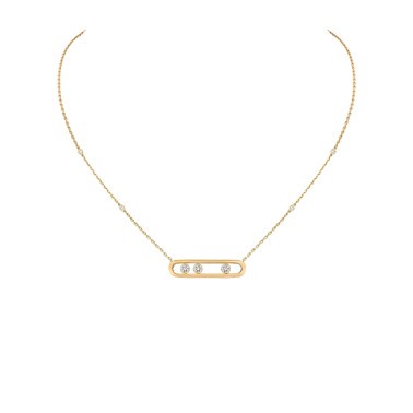 Collier Messika Move en or jaune et diamants