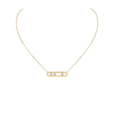 Collier Messika Move en or jaune et diamants
