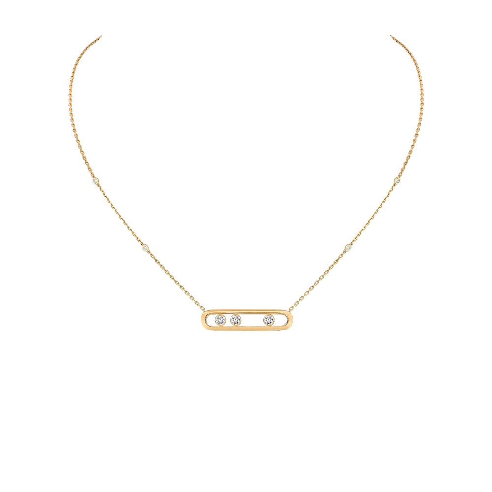 Collier Messika Move en or jaune et diamants