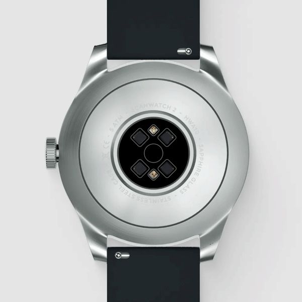 Withings ScanWatch 2 connected watch black dial black silicone strap 42 mm WSW 242 BLACK