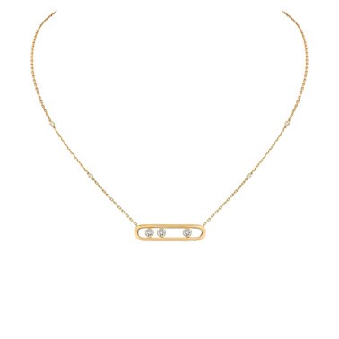 Collier Messika Move en or jaune et diamants