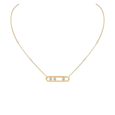 Collier Messika Move en or jaune et diamants