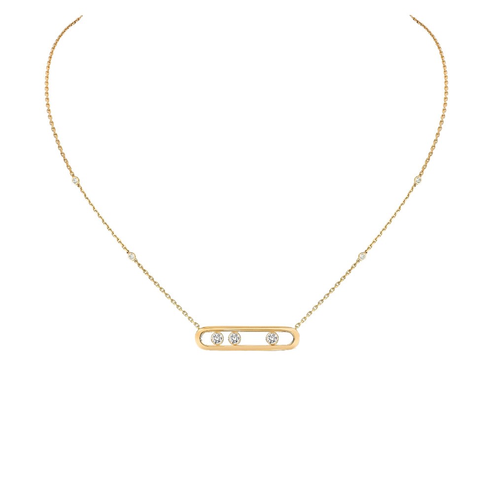 Collier Messika Move en or jaune et diamants