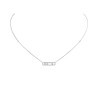 Collier Messika Baby Move Pavé en or blanc et diamants