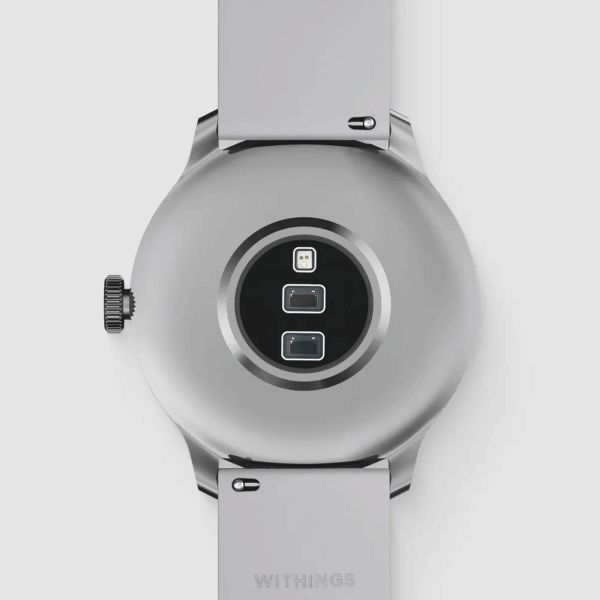 Montre connectée Withings ScanWatch Light cadran blanc bracelet silicone blanc 37 mm WSW L WHITE