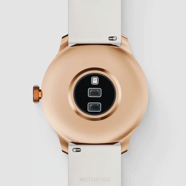 Montre connectée Withings ScanWatch Light cadran sable bracelet silicone sable 37 mm WSW L ROWHI