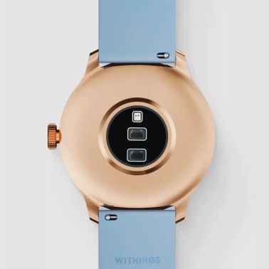 Withings ScanWatch Light connected watch blue dial blue silicone strap 37 mm WSW L ROBLU