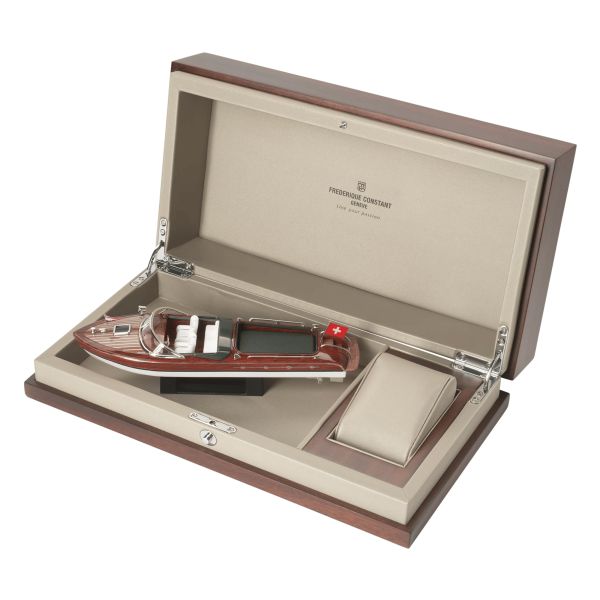 Frédérique Constant Runabout Automatic electric blue dial leather strap 42 mm