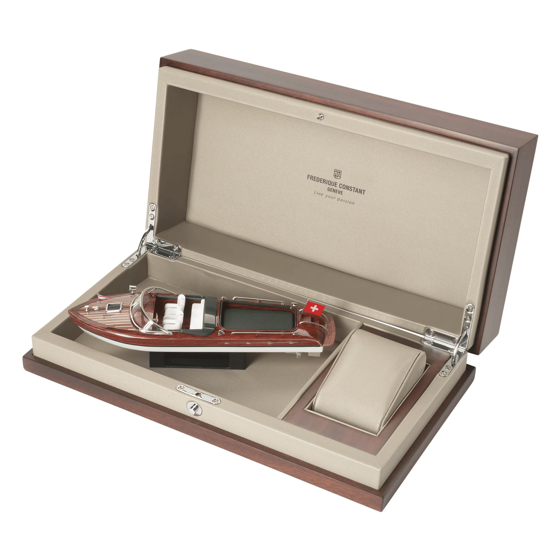 Frédérique Constant Runabout Automatic electric blue dial leather strap 42 mm