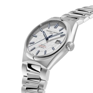 Frédérique Constant Highlife automatic COSC white dial steel bracelet 39 mm
