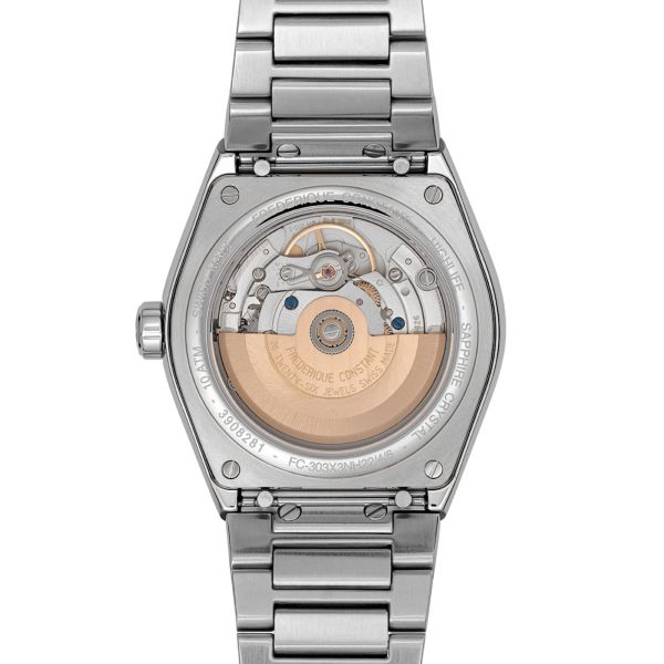 Frédérique Constant Highlife automatic COSC white dial steel bracelet 39 mm