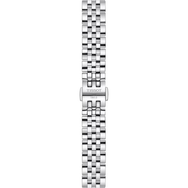 Tissot T-Classic Le Locle Lady automatic watch diamond hour markers green dial steel bracelet 29 mm T006.207.11.096.00