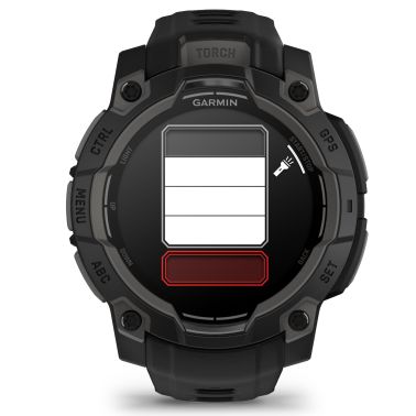 Garmin Instinct 3 AMOLED watch with black silicone strap Limited Edition 45 mm