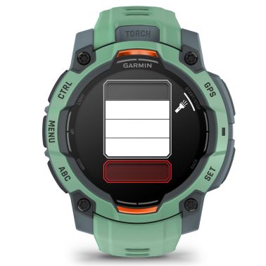 Garmin Instinct 3 AMOLED watch with water-green silicone strap Limited Edition 45 mm