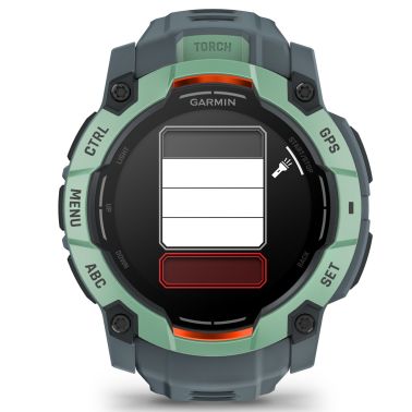 Garmin Instinct 3 AMOLED watch with twilight blue silicone strap Limited Edition 50 mm