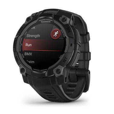 Garmin Instinct 3 AMOLED watch with black silicone strap Limited Edition 45 mm