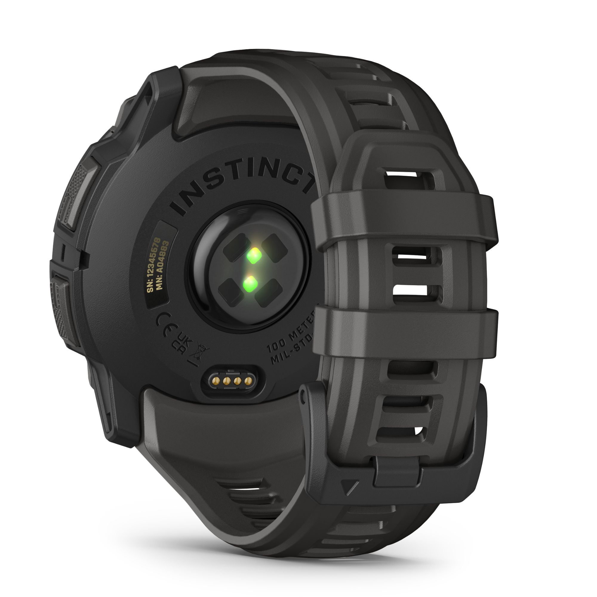 Montre Garmin Instinct 3 AMOLED bracelet silicone gris charbon 50 mm